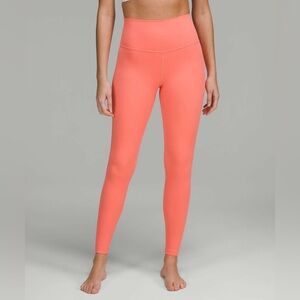 lululemon Size 6 Coral HR Align Leggings 28”